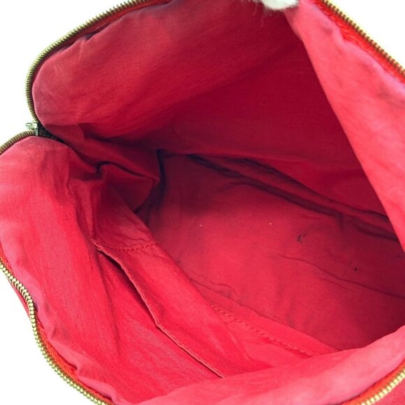 HERMES Bolide pouch 25 Pouch Canvas Red - Picture 3 of 13